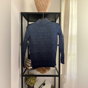 Athleta women’s blue turtleneck sweater